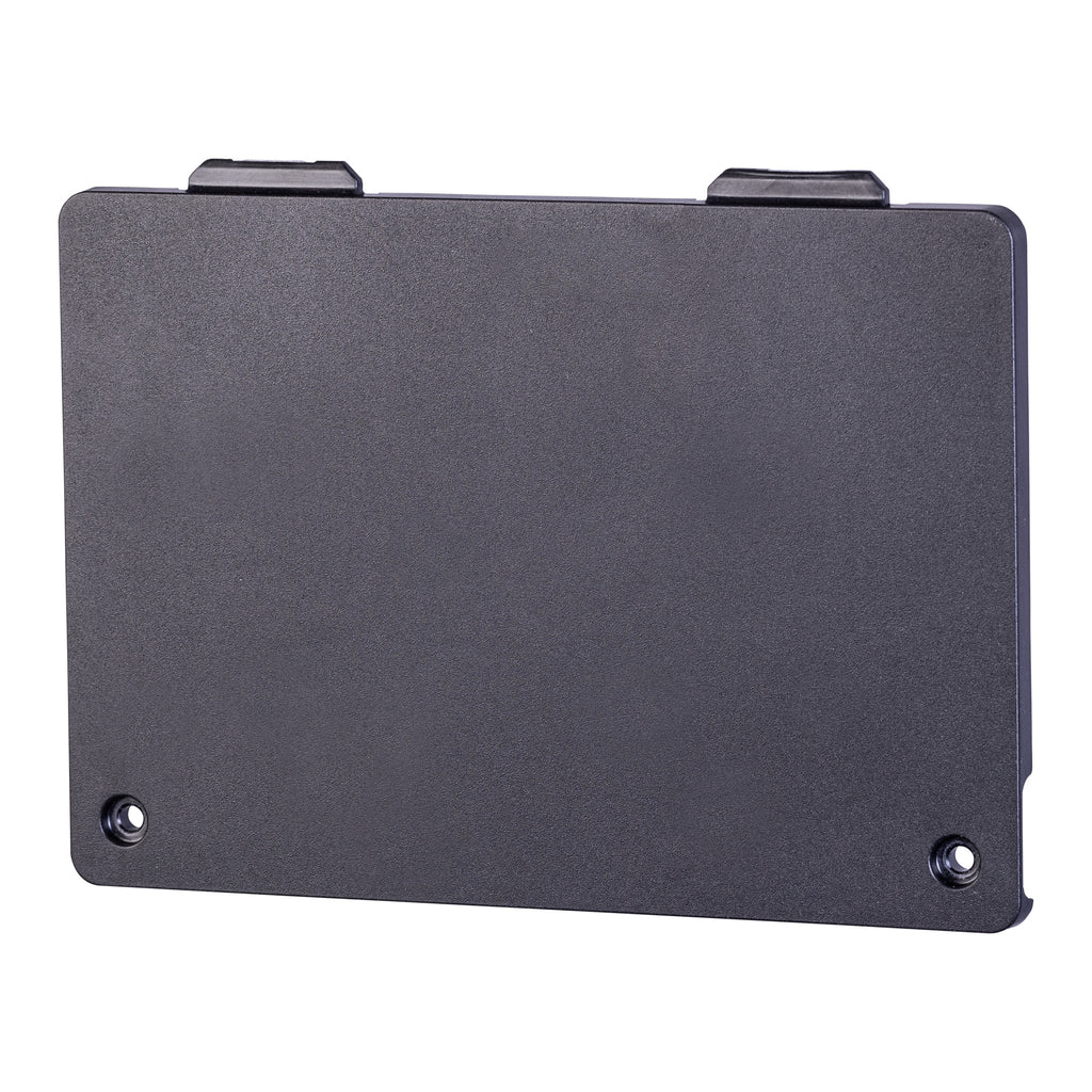 The Nexaro battery compartment cover is a simple, rectangular, black plastic cover with two screw holes in the lower corners, designed for the NR 1500 – ideal as a replacement wear part.