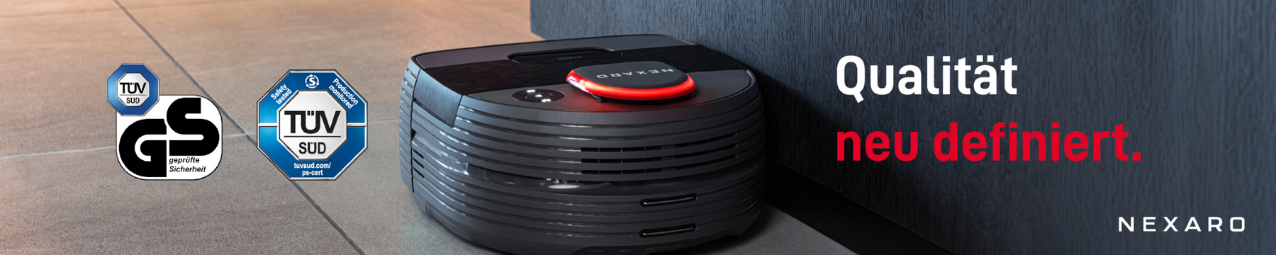 Nexaro NR 1500 erfüllt als weltweit erster kompakter Saugroboter die neuste Sicherheitsnorm für gewerbliche Reinigungsroboter – TÜV Süd bestätigt die Einhaltung der IEC 63327.