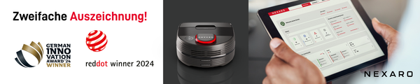 Two-time win for Nexaro: B2B robot vacuum cleaner Nexaro NR 1500 receives Red Dot Design Award and Nexaro HUB receives German Innovation Award