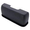 The bumper extension is a black, rectangular fitness step with grooves and a non-slip base, compatible with suction robots with a drop-and-go function for effortless cleaning of your training area.